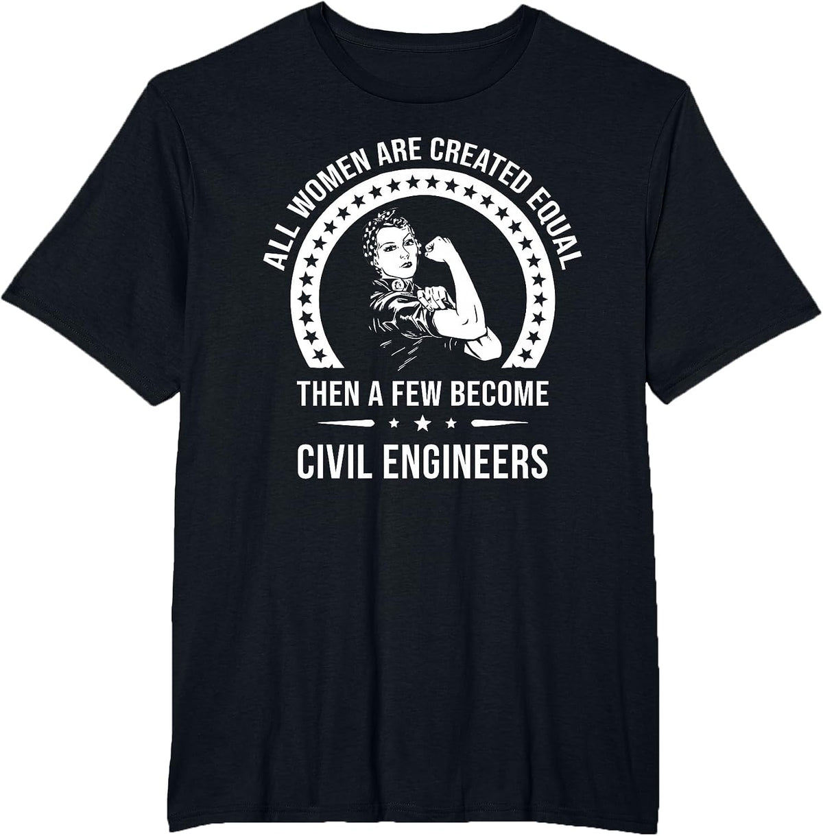 Civil Engineer Shirts for Women | Civil Engineer T-Shirt - Black