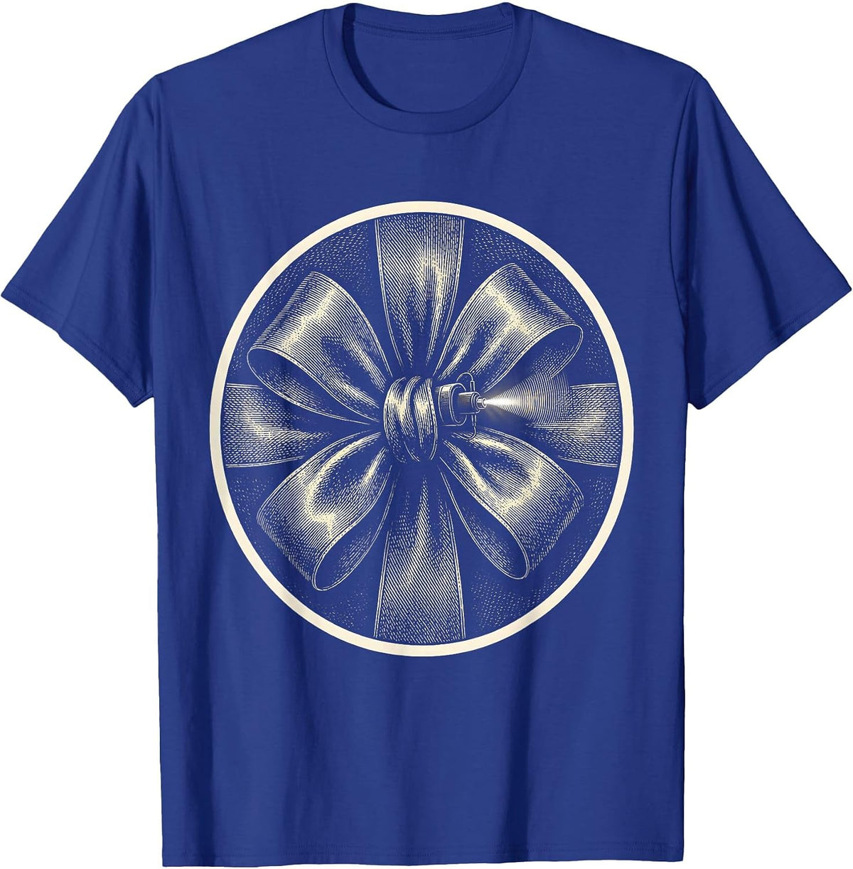Christmas Bow Ultrasound Tech Radiology Tech Humor T-Shirt - Royal Blue