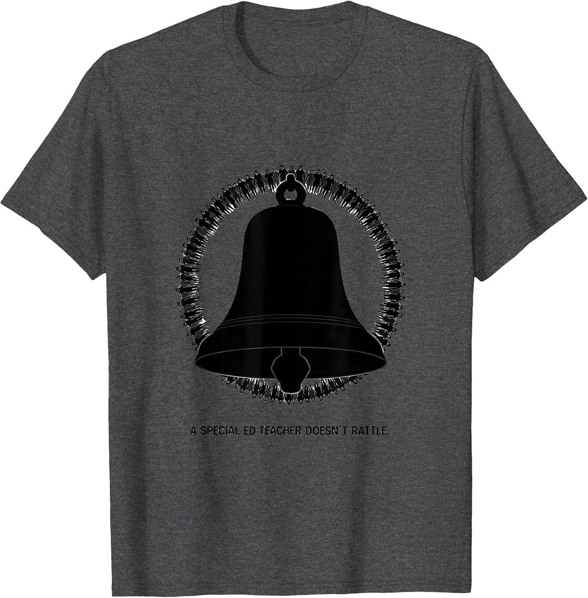A Special Ed Teacher Doesn't Rattle Halloween Teacher T-Shirt - Dark Heather Grey