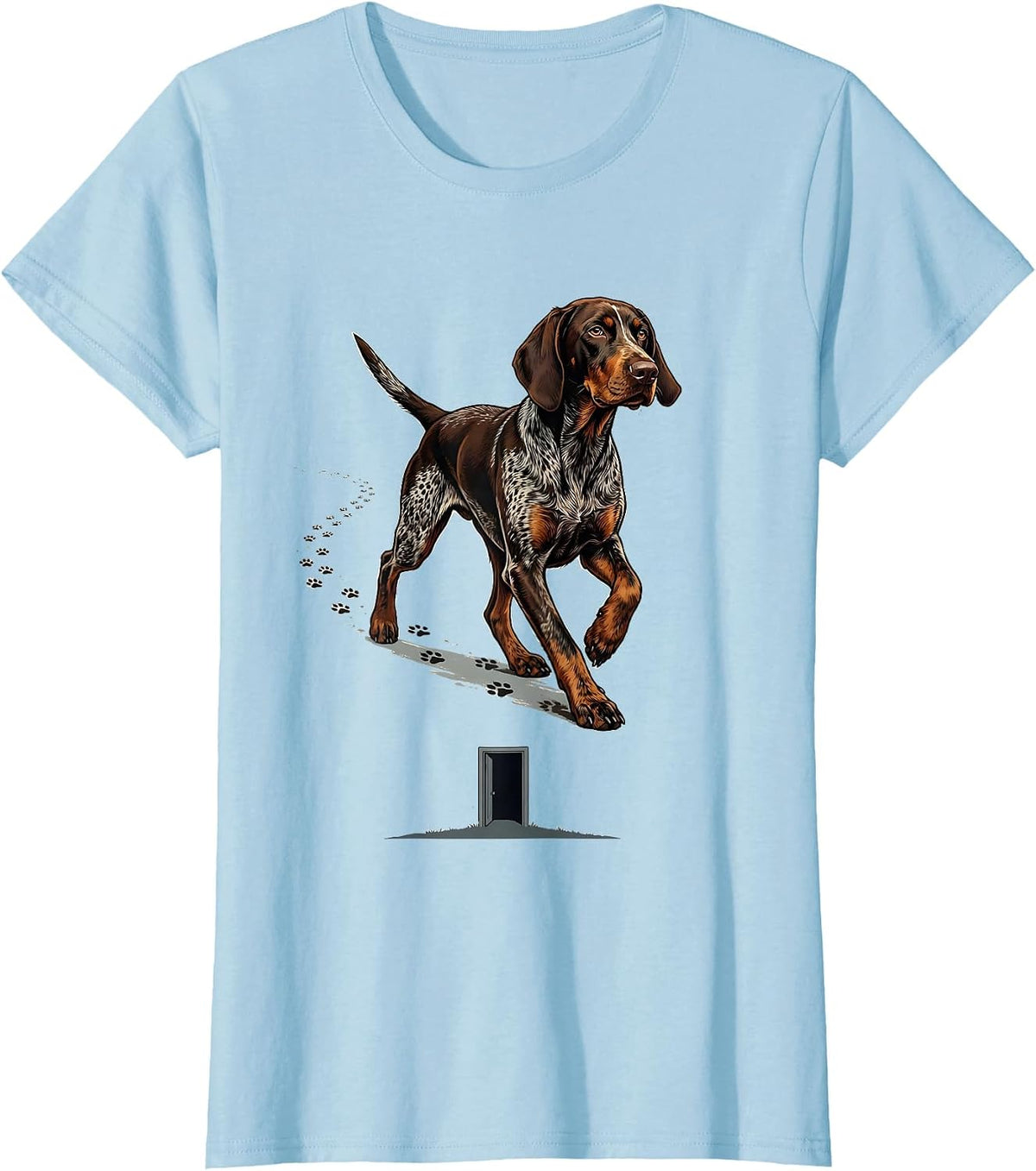 Women's German Shorthaired Pointer Hunting Dog Owner Pride T-Shirt - Baby Blue