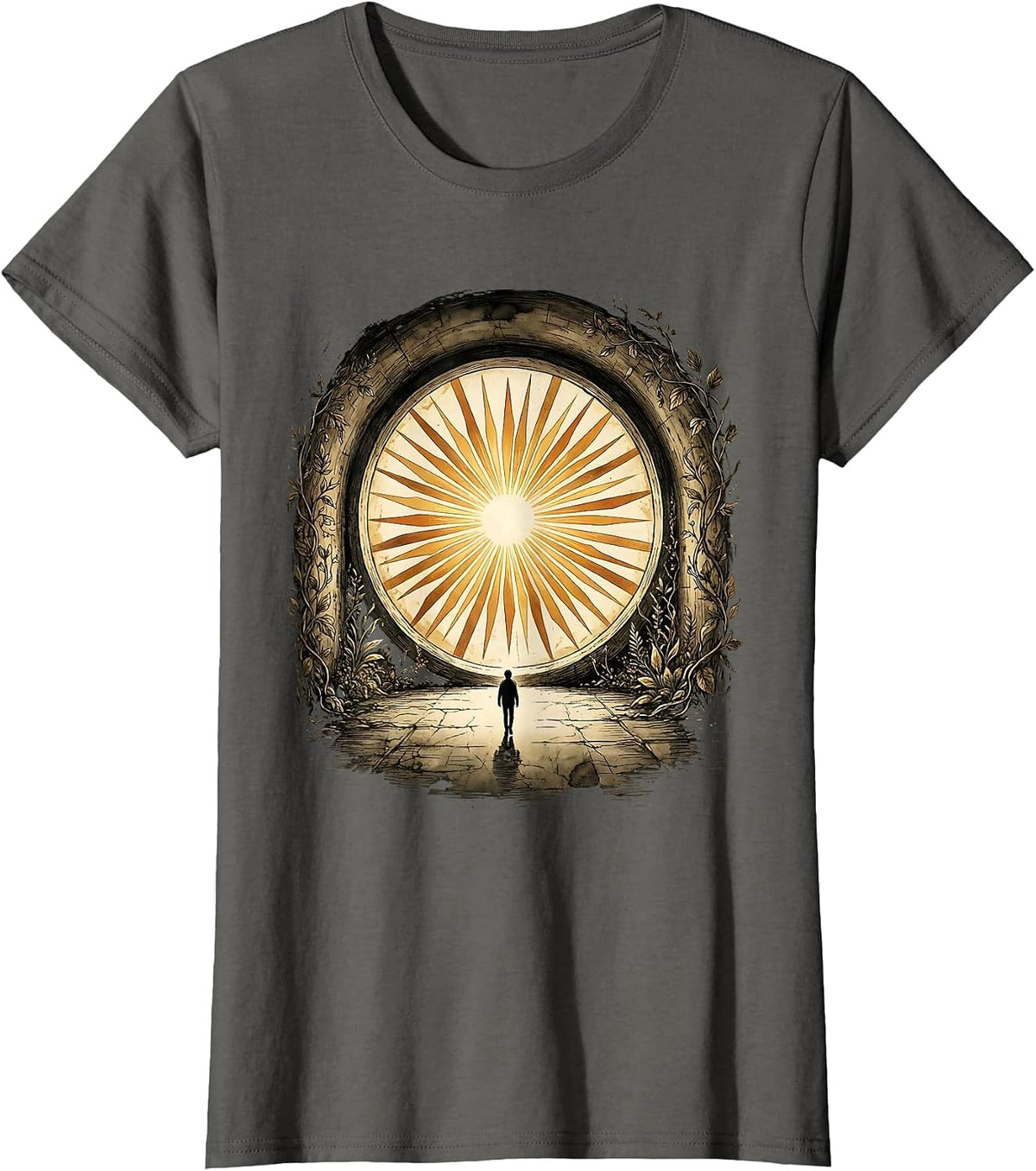 Women's Suicide Prevention Tunnel of Hope Graphic T-Shirt - Asphalt Grey