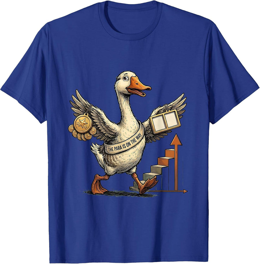 The Para Is On The Way Funny Special Education Teacher T-Shirt - Royal Blue