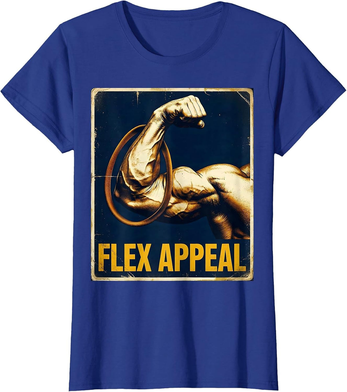 Women's Flex Appeal Vintage Physical Therapist PT OT Gift T-Shirt - Royal Blue