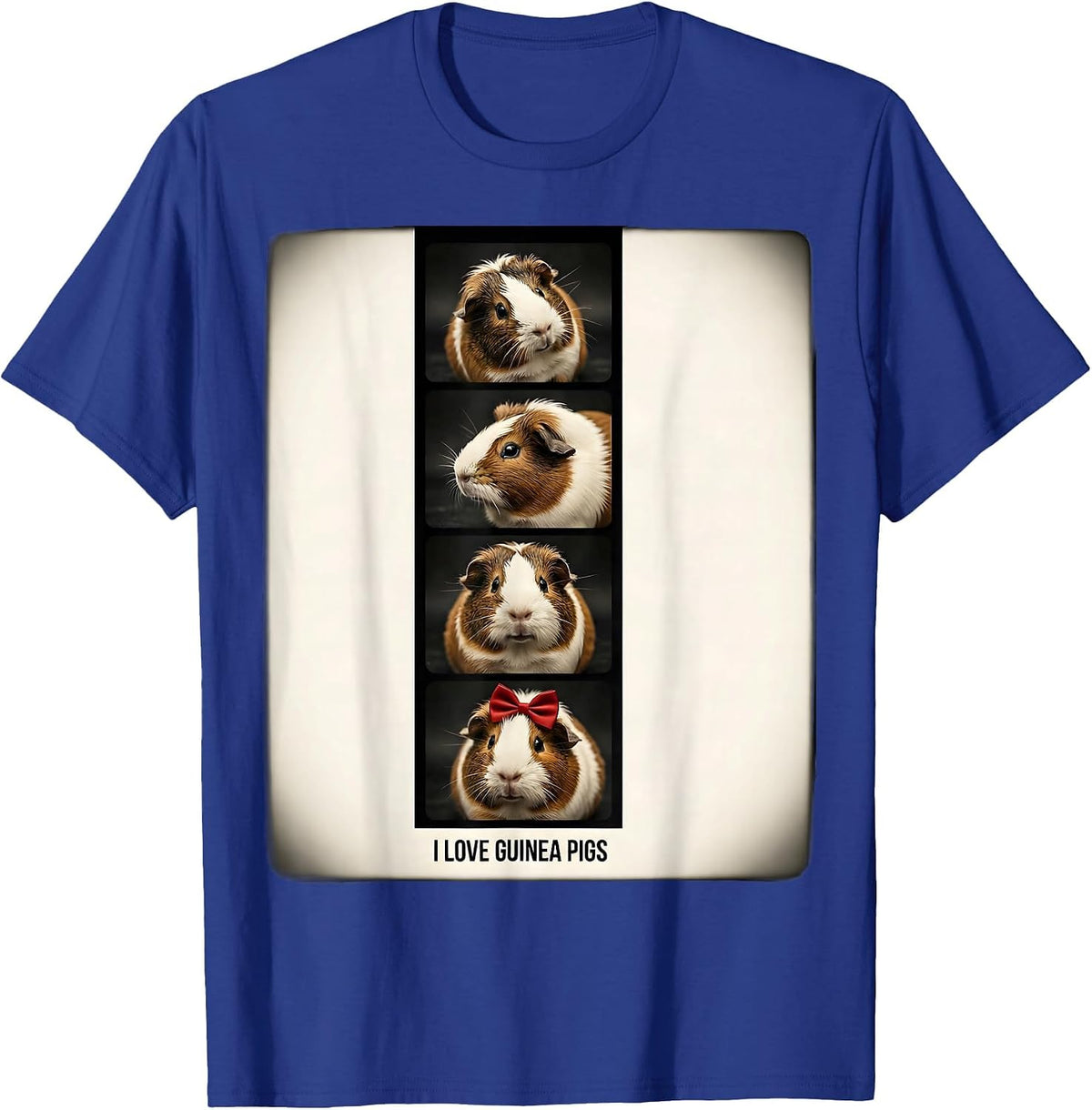 I Love Guinea Pigs Funny Guinea Pig Lover Pet Gift T-Shirt - Royal Blue
