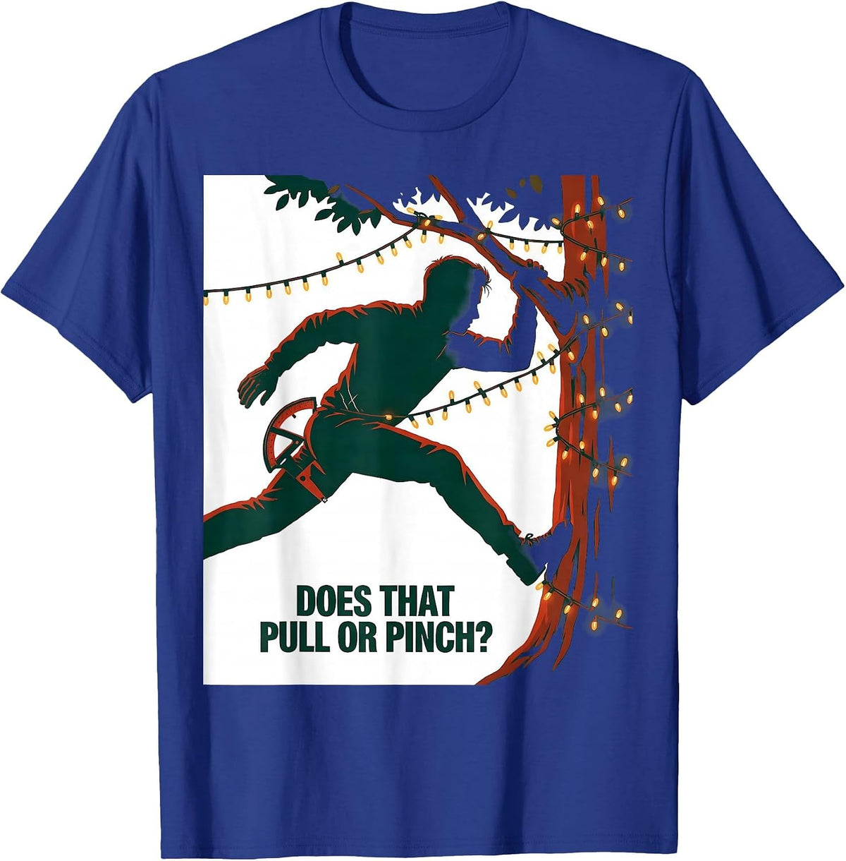 Does That Pull Or Pinch Funny Physical Therapist Christmas T-Shirt - Royal Blue