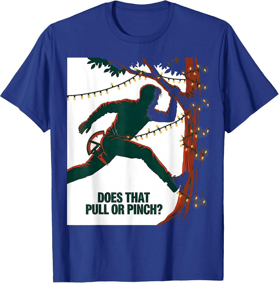 Does That Pull Or Pinch Funny Physical Therapist Christmas T-Shirt - Royal Blue