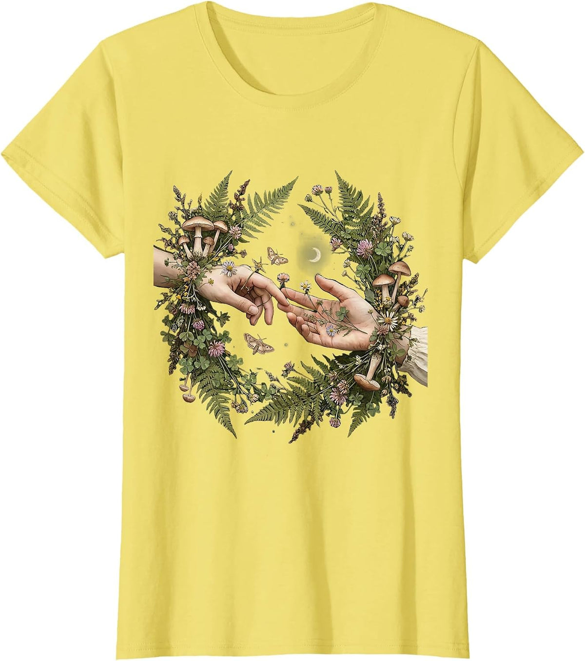 Reaching Through Darkness Suicide Awareness Design T-Shirt - Lemon Yellow