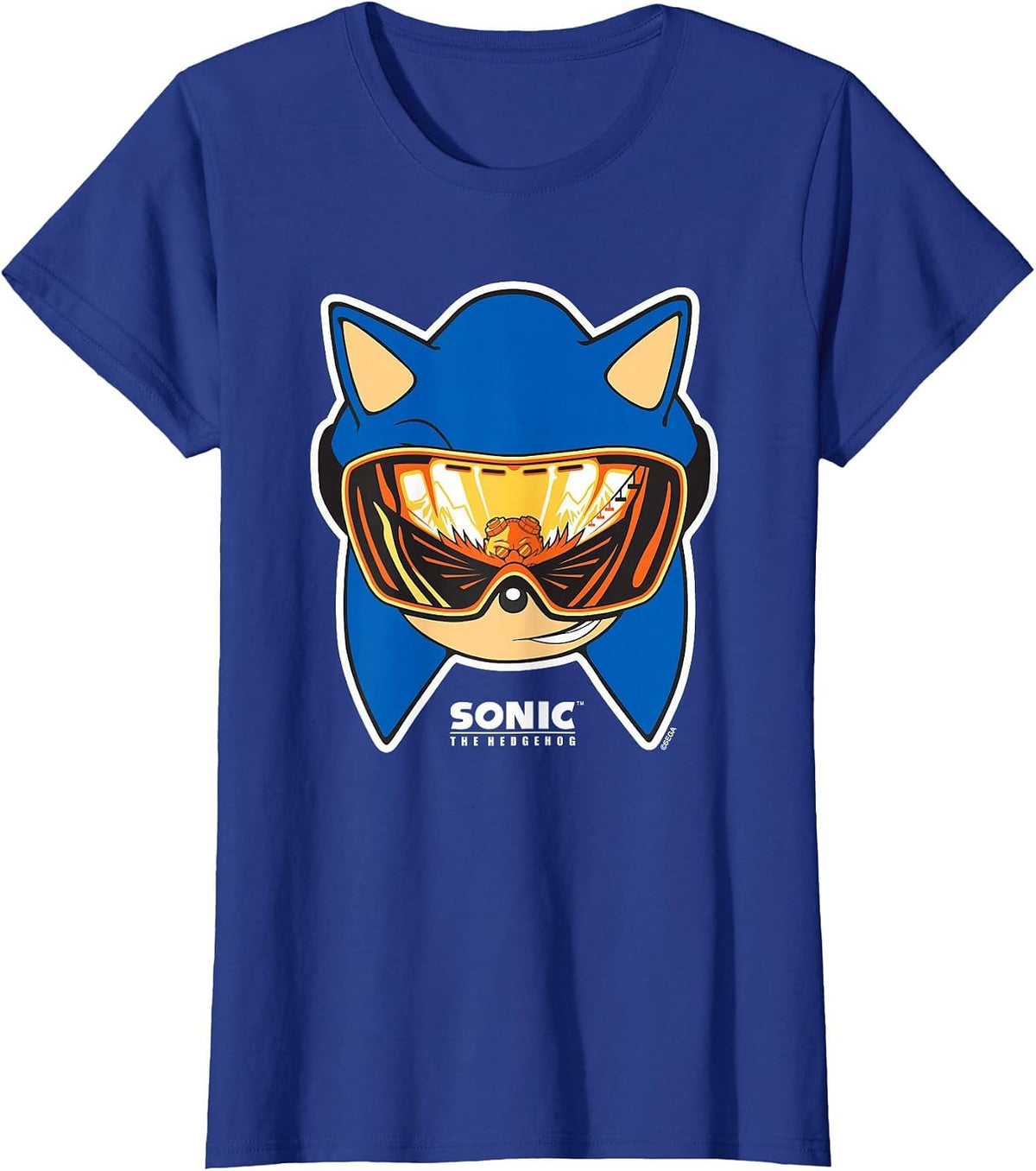Sonic the Hedgehog - Snowgoggles Sonic T-Shirt - Royal Blue