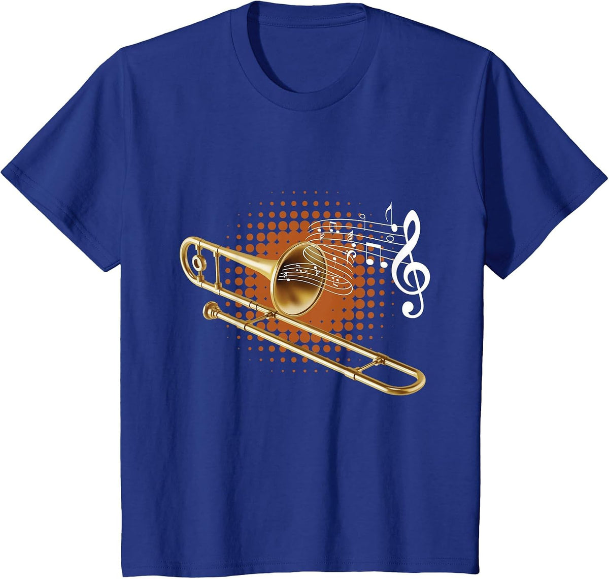 Musical Trombone - Trombonist Marching Band Player T-Shirt - Royal Blue