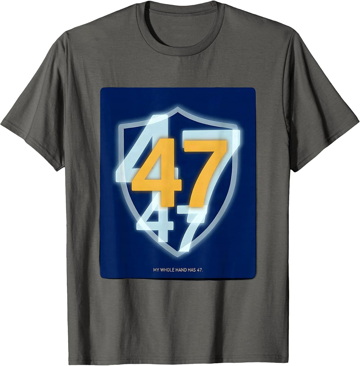 My Whole Hand Has 47 Extra Chromosome Down Syndrome T-Shirt - Asphalt Grey