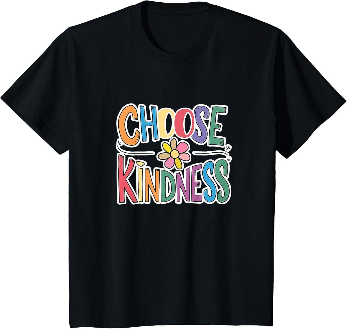 Choose Kindness School Teachers Life Back to School Students T-Shirt - Black