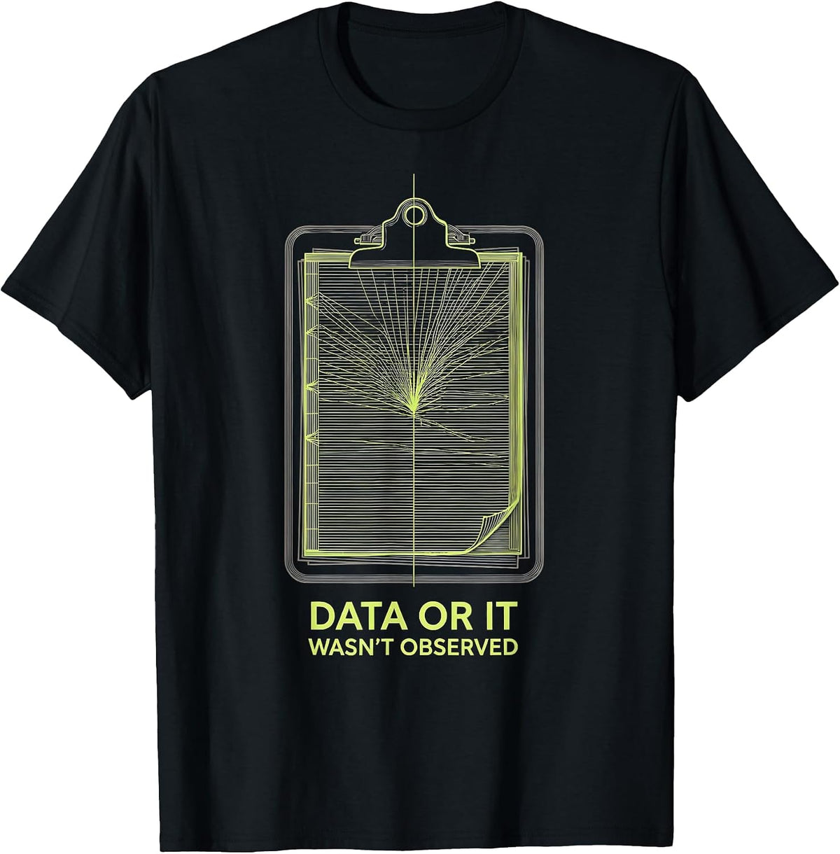 Men's Data Or It Wasn't Observed Funny ABA Therapist Behavior T-Shirt - Black