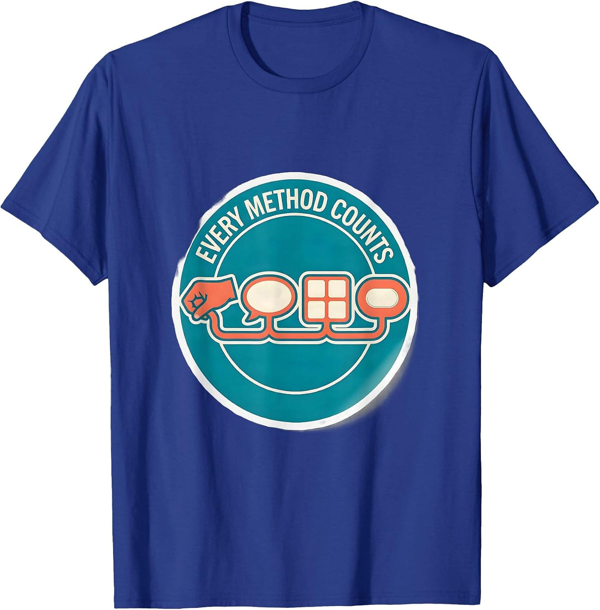 Every Method Counts Inclusive Special Education Teacher T-Shirt - Royal Blue