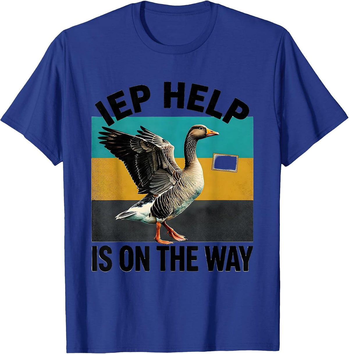 Men's IEP Help Is On The Way Funny Special Education Teacher T-Shirt - Royal Blue