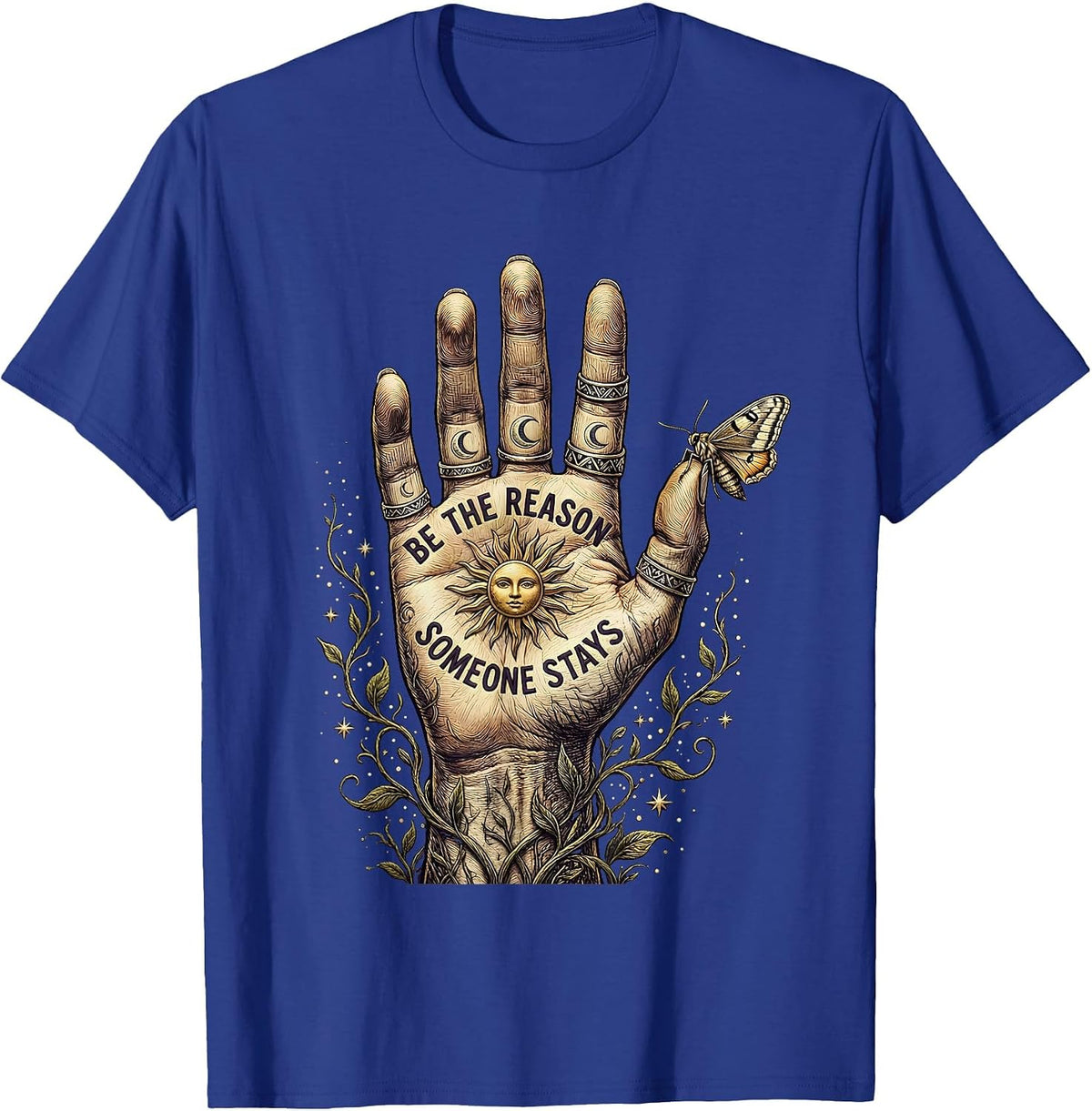 Men's Be the Reason Someone Stays Suicide Awareness T-Shirt - Royal Blue