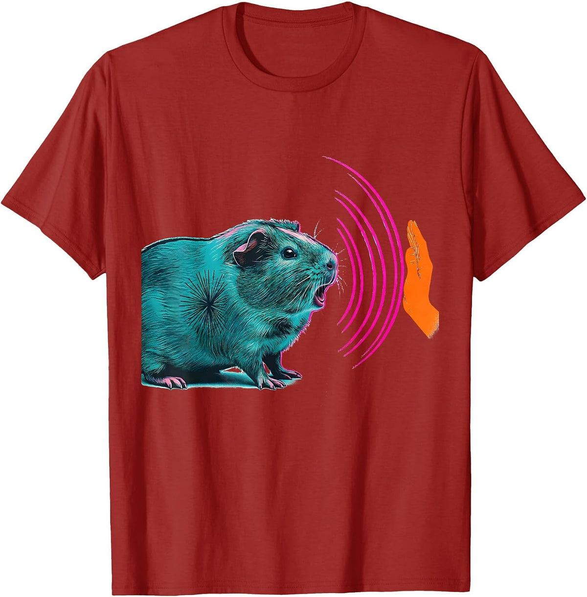 Guinea Pig Pet Lover Humor Cavy Owner Gift T-Shirt - Cranberry Red