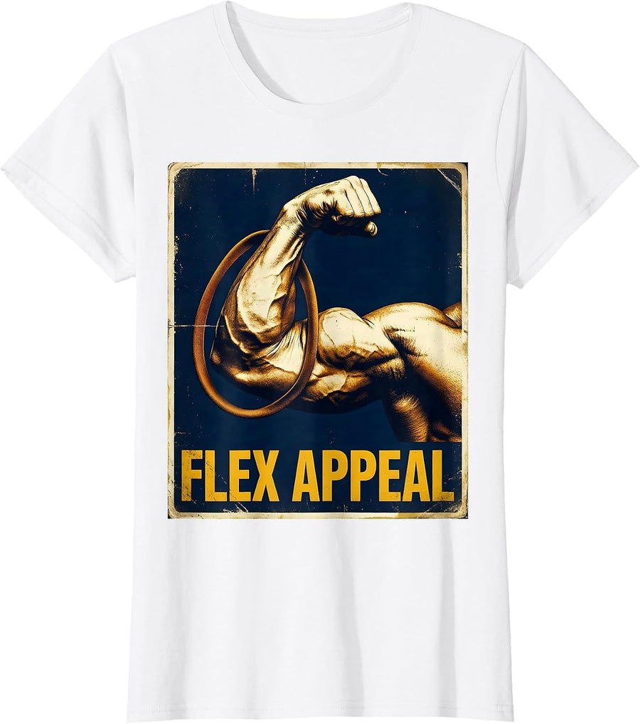 Women's Flex Appeal Vintage Physical Therapist PT OT Gift T-Shirt - White