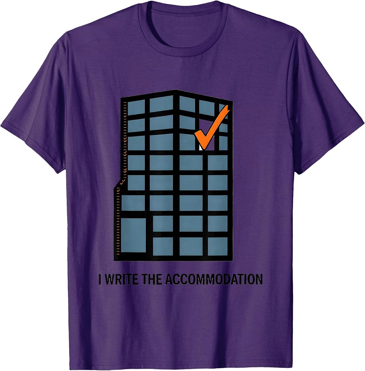 Men's I Write The Accommodation Special Education Teacher Sped T-Shirt - Purple