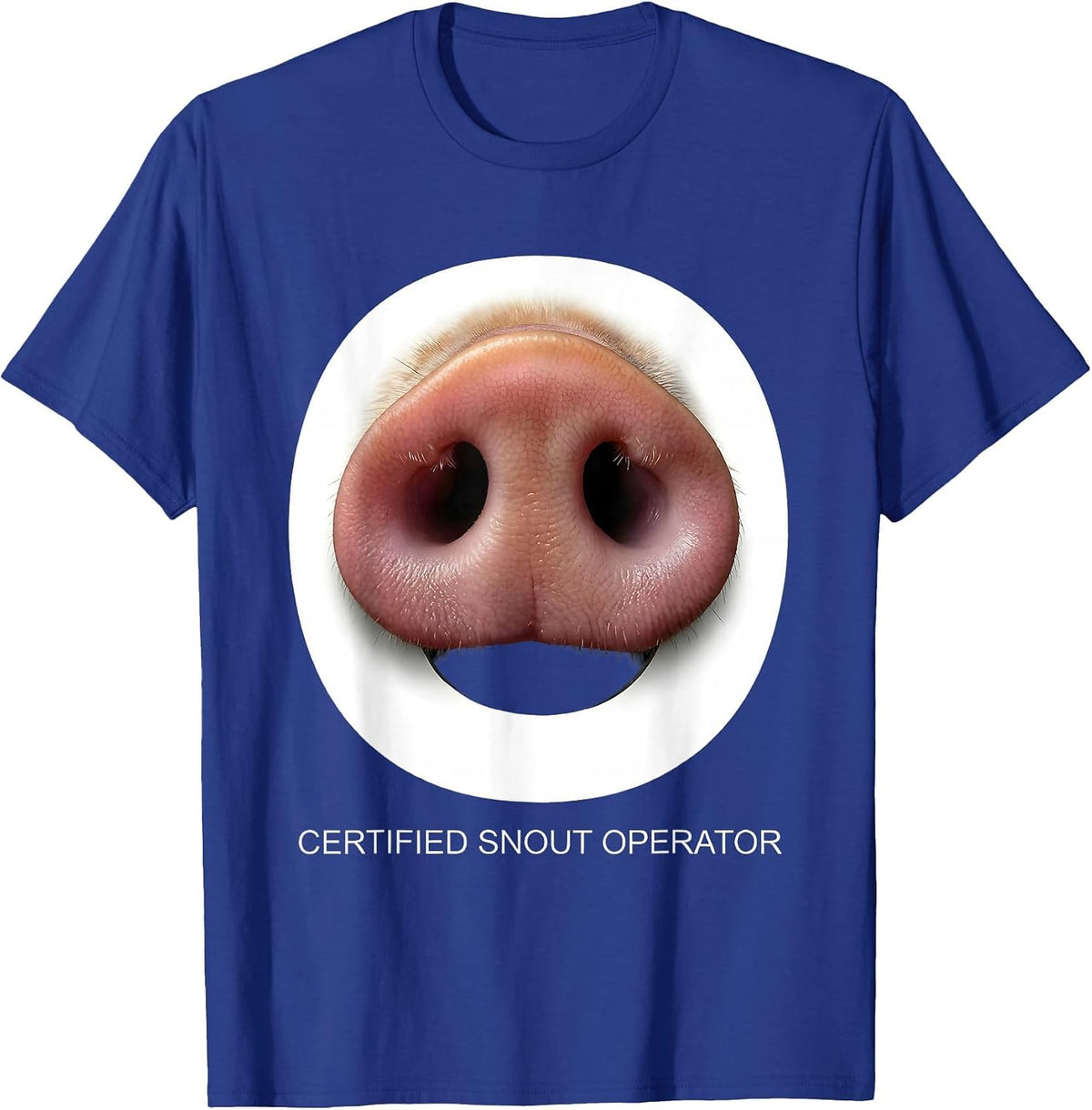 Men's Certified Snout Operator Funny Guinea Pig Lover Pet T-Shirt - Royal Blue