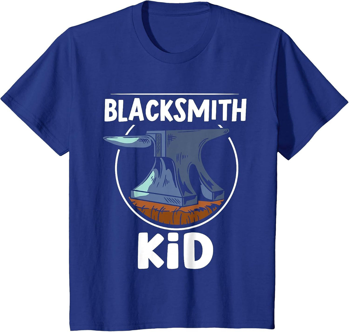 Blacksmith Kid Blacksmithing Job T-Shirt - Royal Blue
