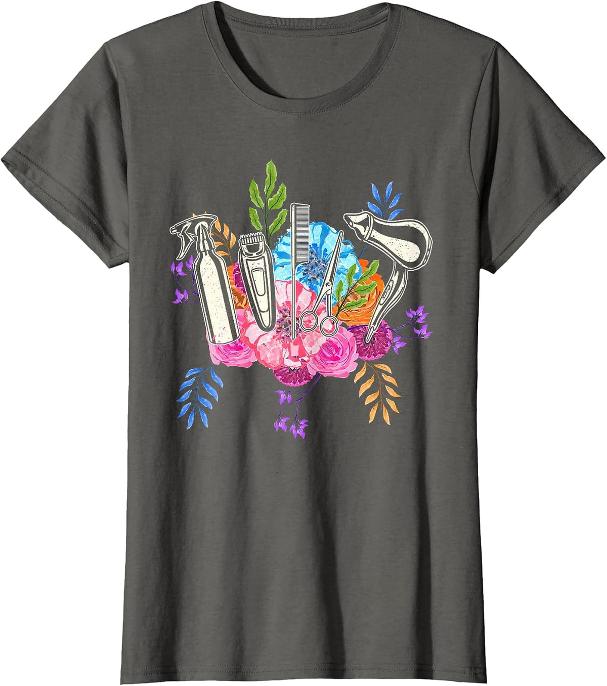 Hair Lover Hairdresser Hairstylist T-Shirt - Asphalt Grey