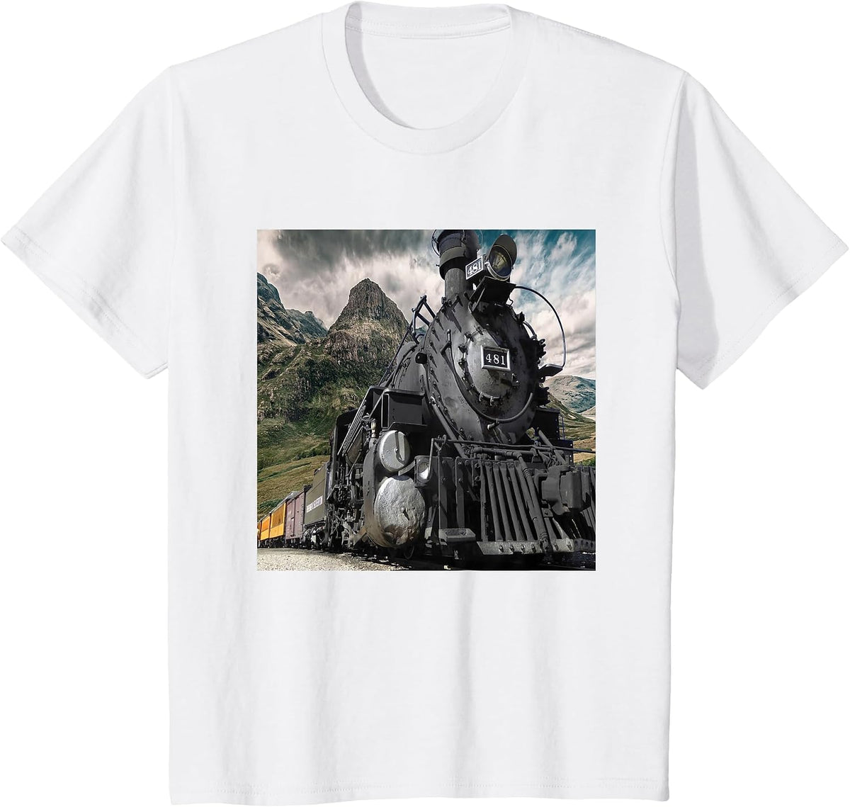 Train Steam Engine T Shirt T-Shirt - White