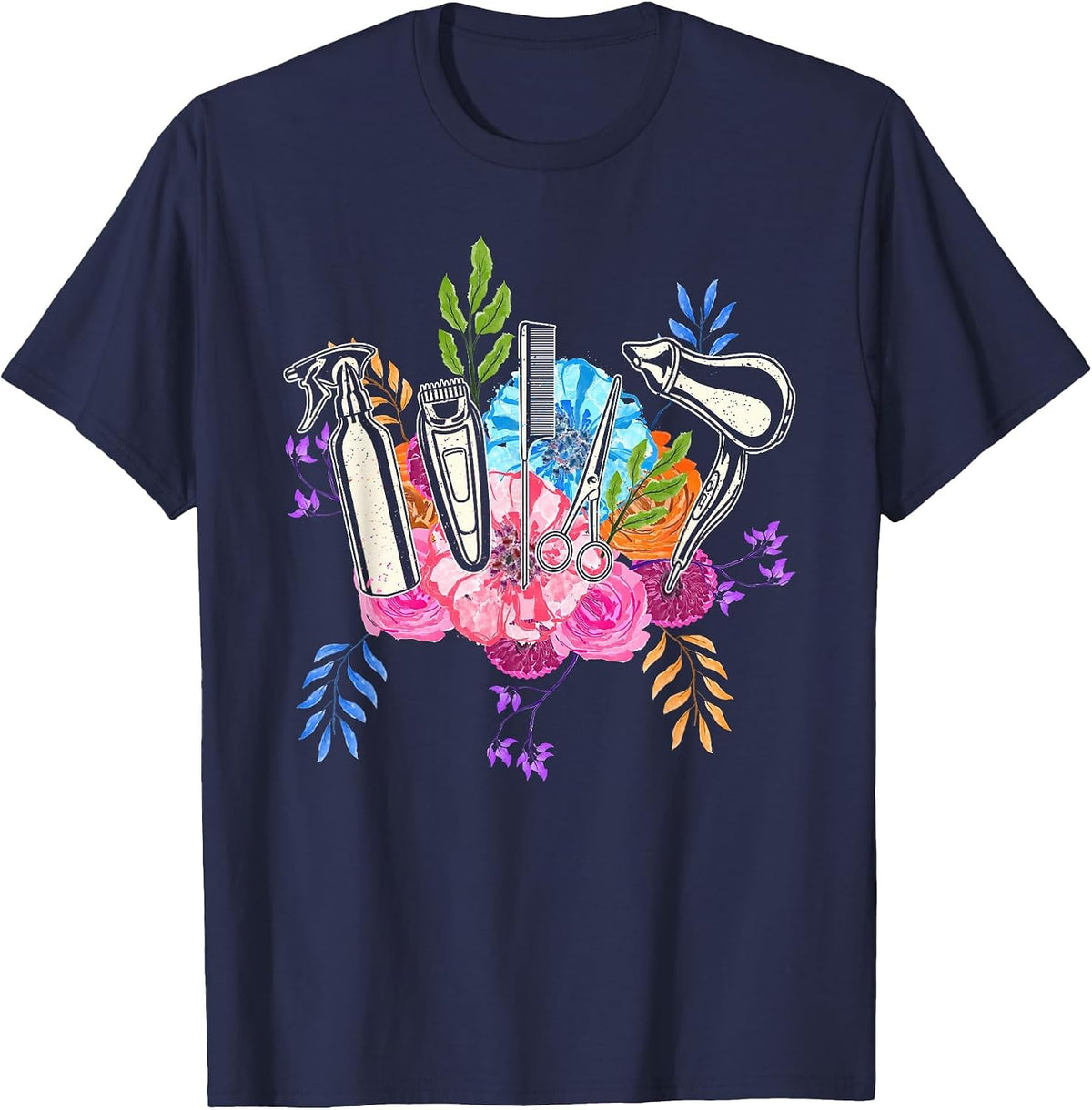 Hair Lover Hairdresser Hairstylist T-Shirt - Navy Blue