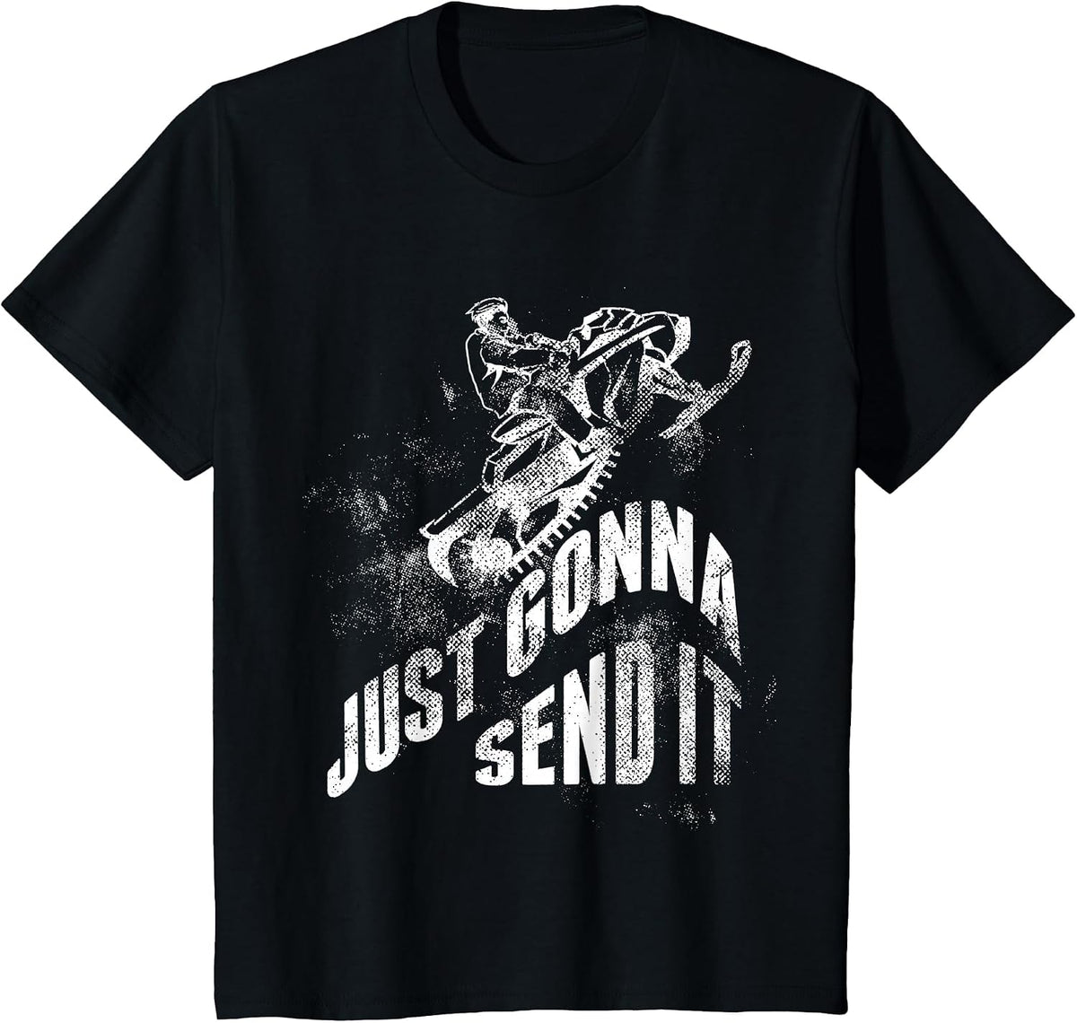 Just Gonna Send It Snow Moto T-Shirt - Black