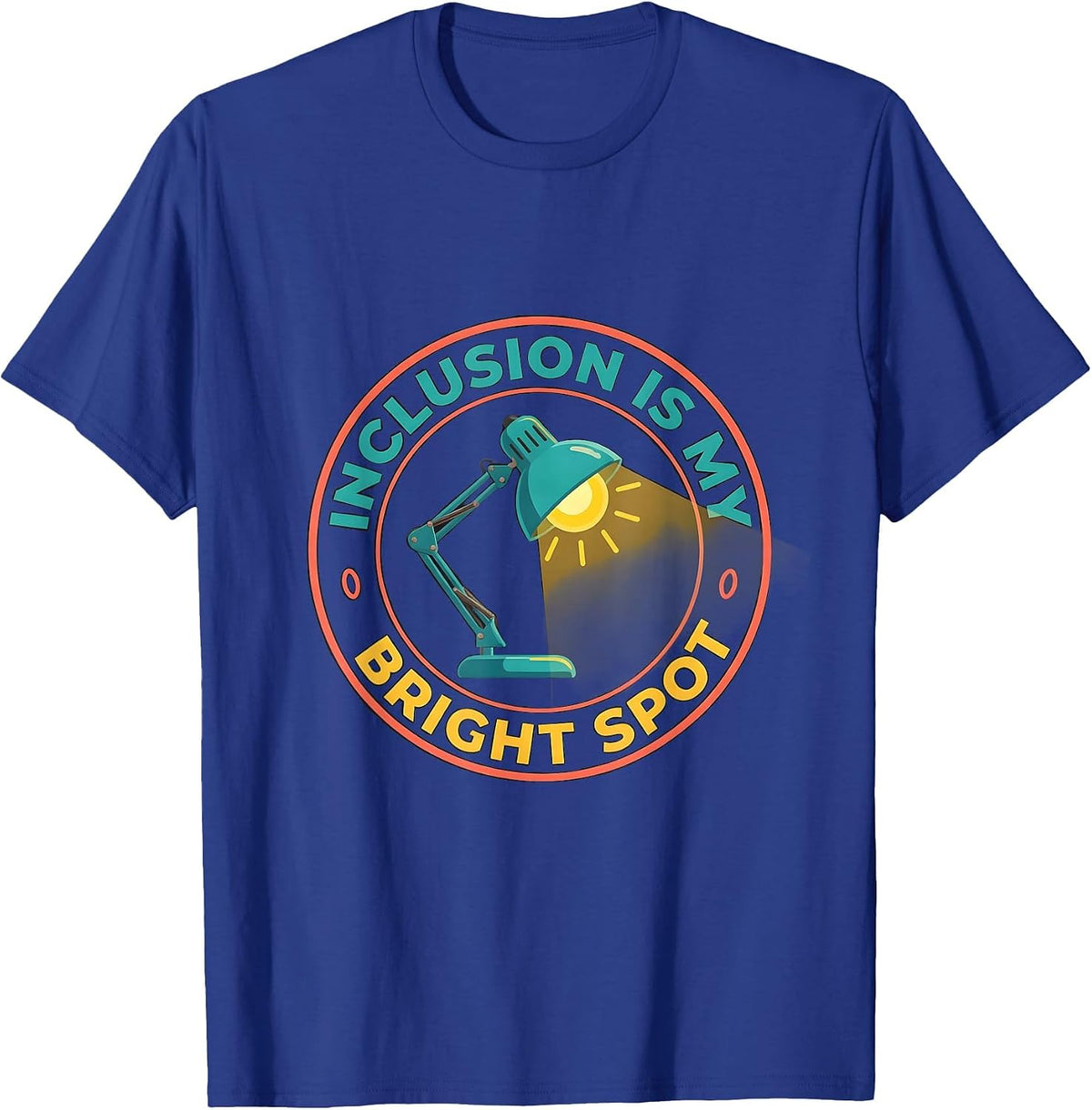 Men's Inclusion Is My Bright Spot Special Education Teacher Autism T-Shirt - Royal Blue