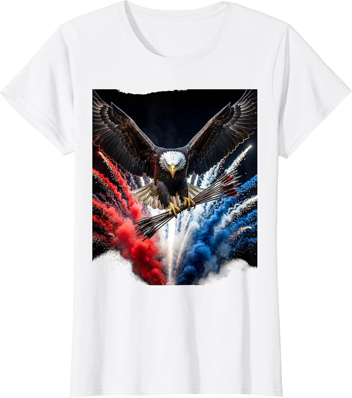 Women's Eagle Thirteen Arrows 250th Anniversary USA T-Shirt - White