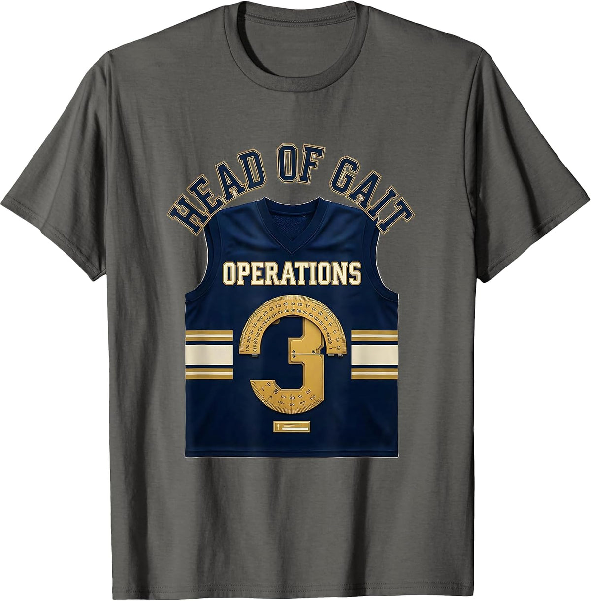 Head Of Gait Operations Sports Physical Therapist PT OT T-Shirt - Asphalt Grey