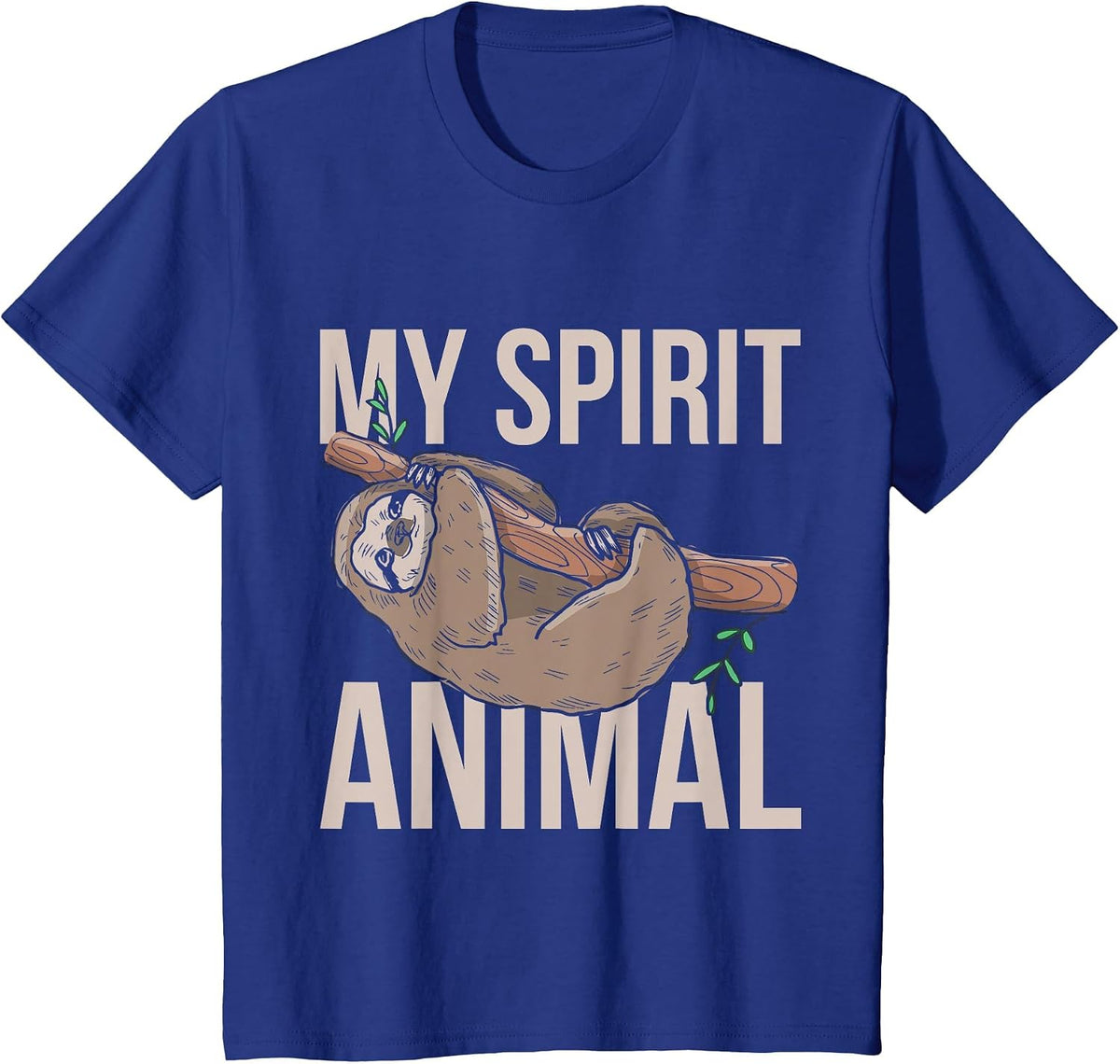 My Spiritual Animal Sloth T-Shirt - Royal Blue