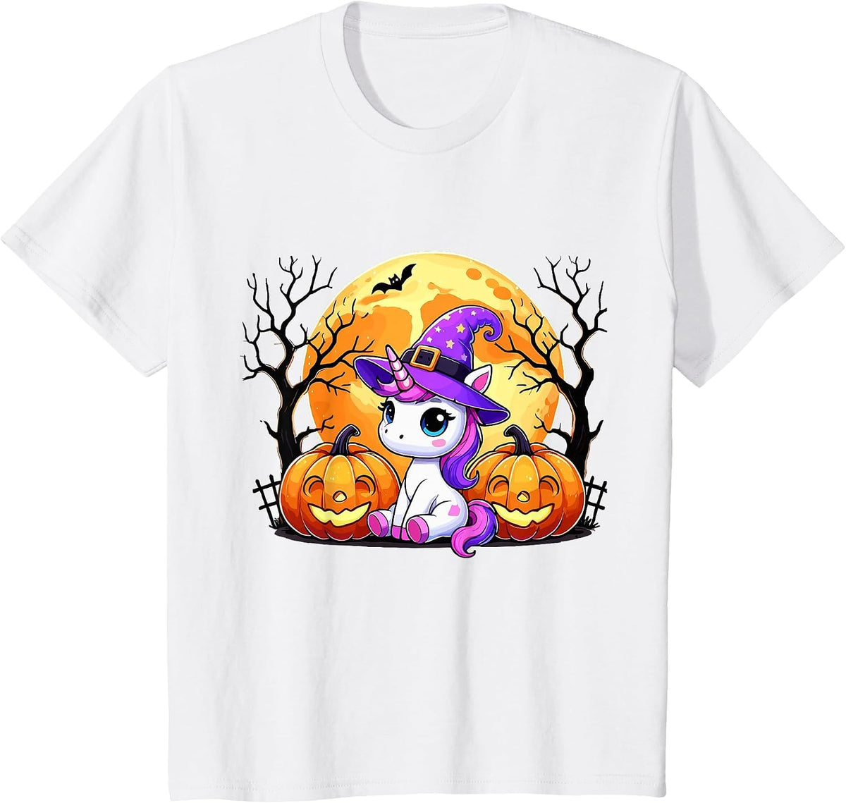 Cute Unicorn Halloween T-Shirt - White