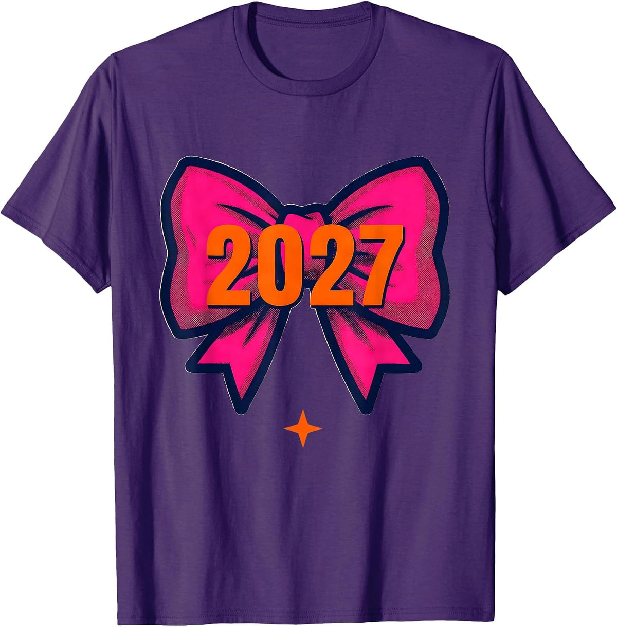 Men's 2027 Coquette Bow New Year Eve Party Girly Bow Lover T-Shirt - Purple