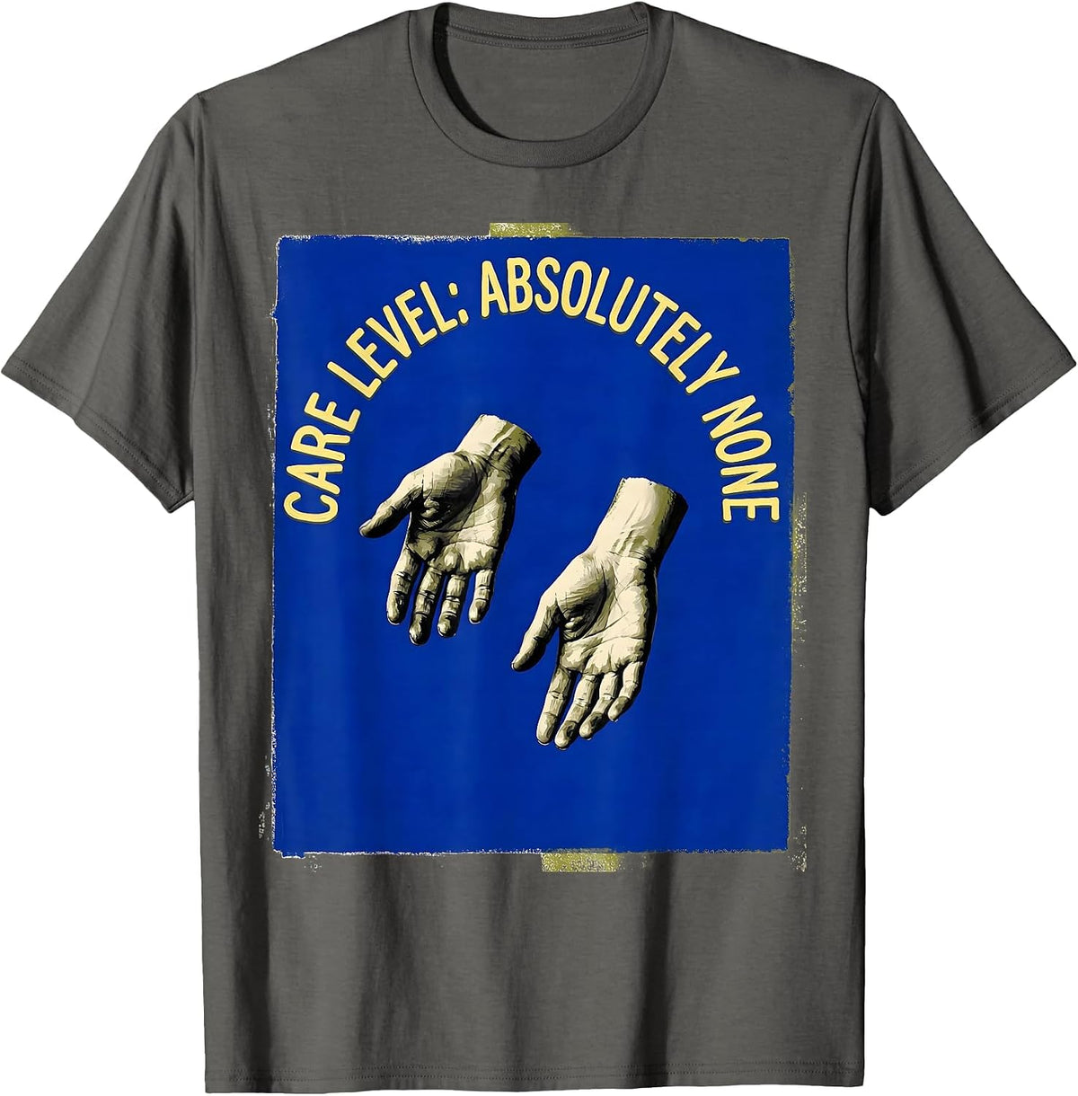 Men's We Do Not Care Club Care Level Absolutely None T-Shirt - Asphalt Grey