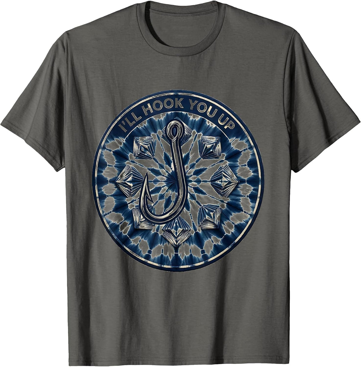 I Cant But I Know A Guy Hook You Up Design T-Shirt - Asphalt Grey