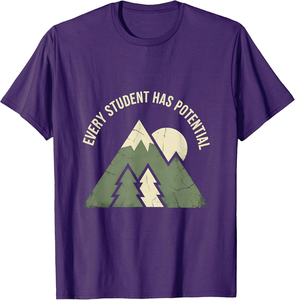 Every Student Has Potential Special Education Design T-Shirt - Purple