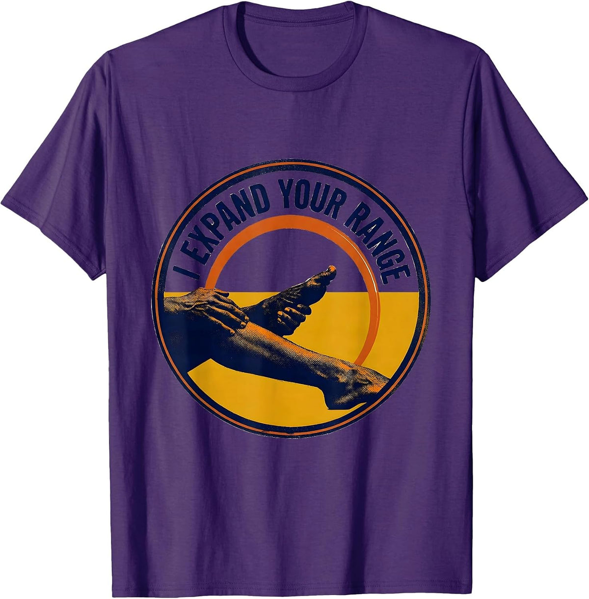 Men's I Expand Your Range Funny Physical Therapist PT Gift T-Shirt - Purple
