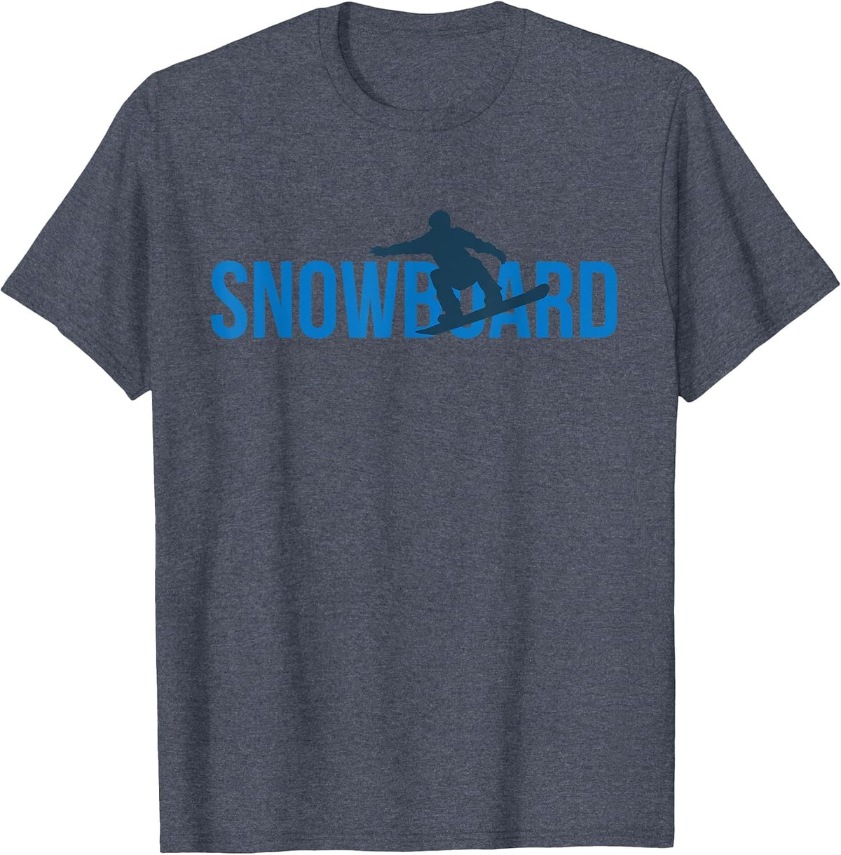Snowboard T-Shirt - Heather Blue