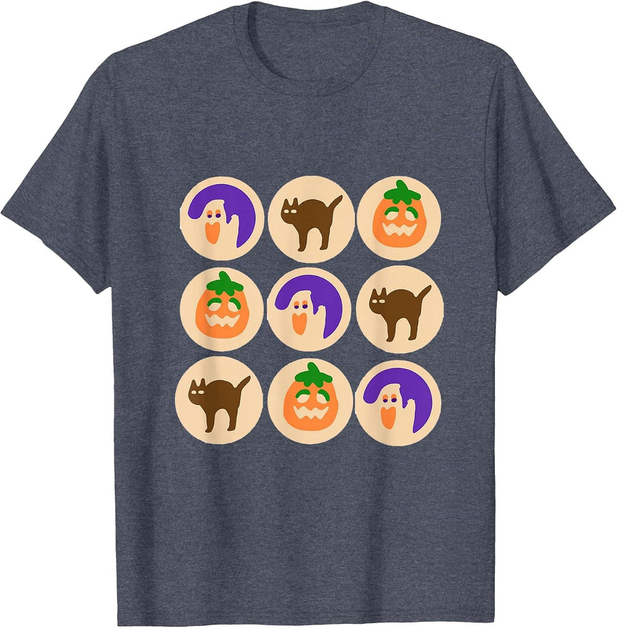 Sugar Cookie Halloween Merch T-Shirt - Heather Blue