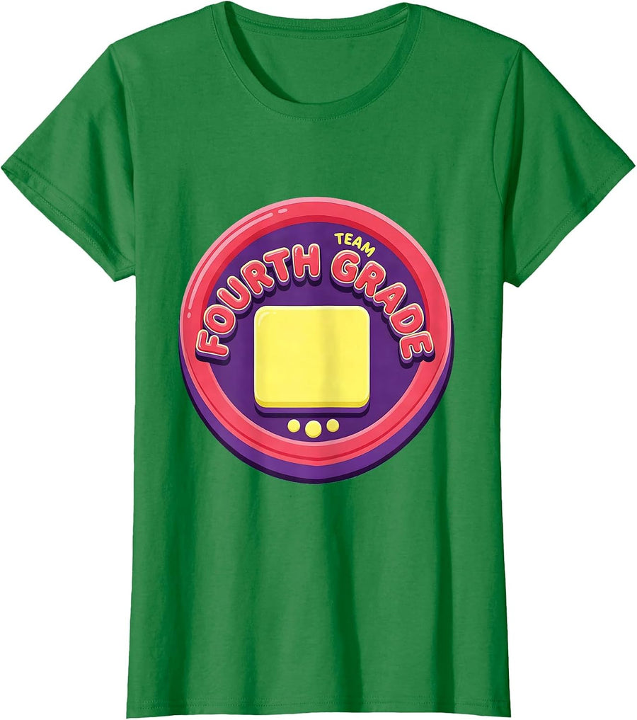 Women's Team Fourth Grade Gummy Jelly Pop Back To School Student T-Shirt - Kelly Green
