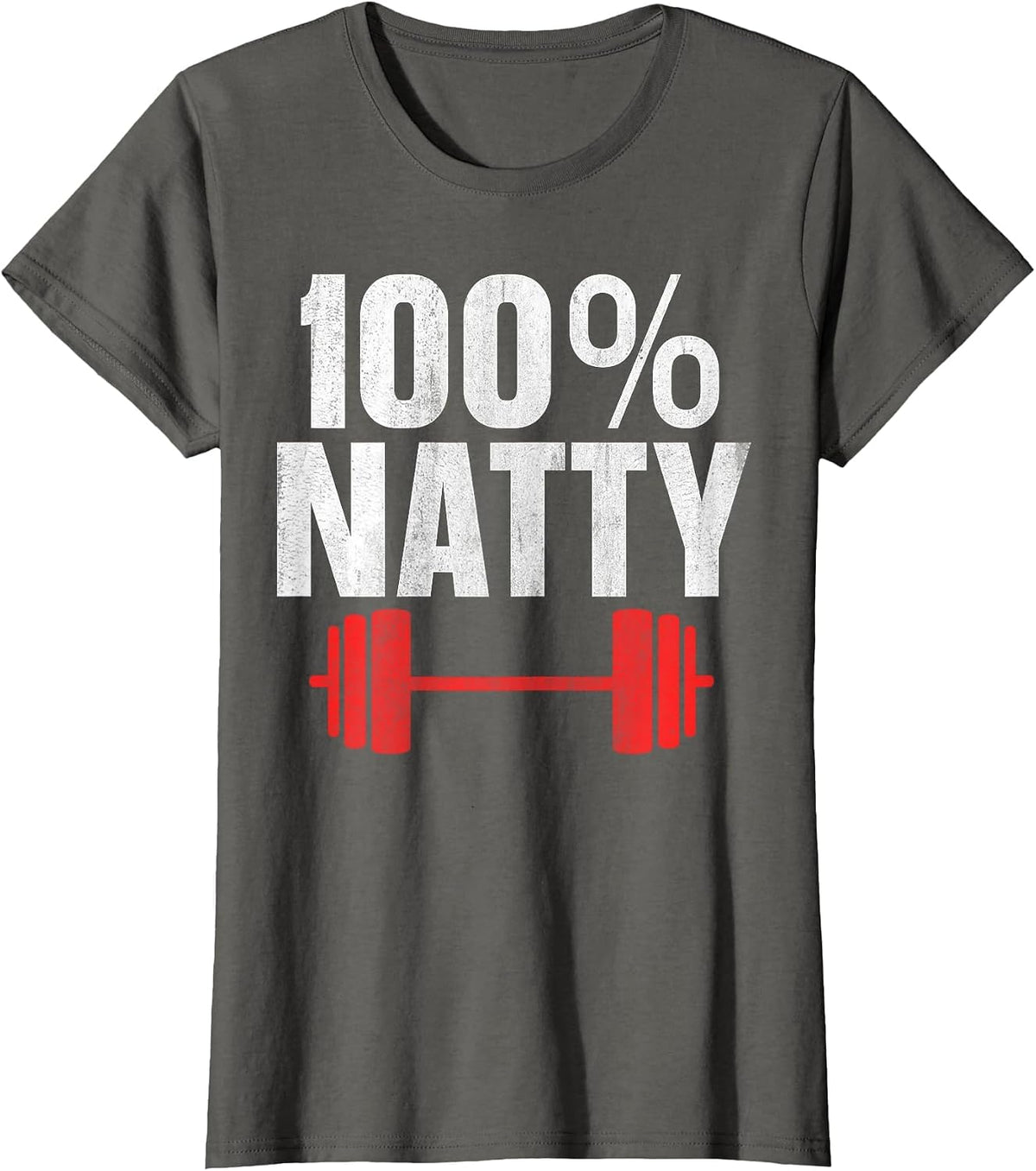 100% Natty 100 Percent Natural T-Shirt - Asphalt Grey