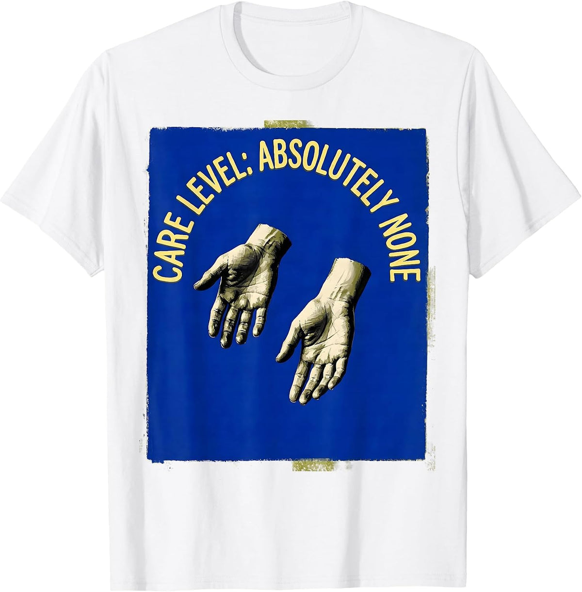 Men's We Do Not Care Club Care Level Absolutely None T-Shirt - White