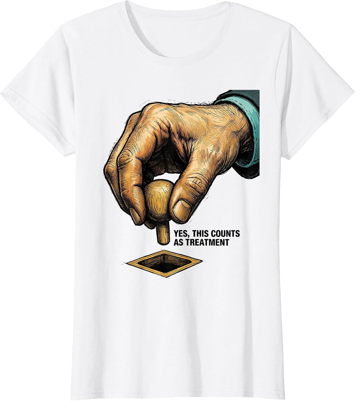 Yes, This Counts As Treatment Occupational Therapy Funny OT T-Shirt - White