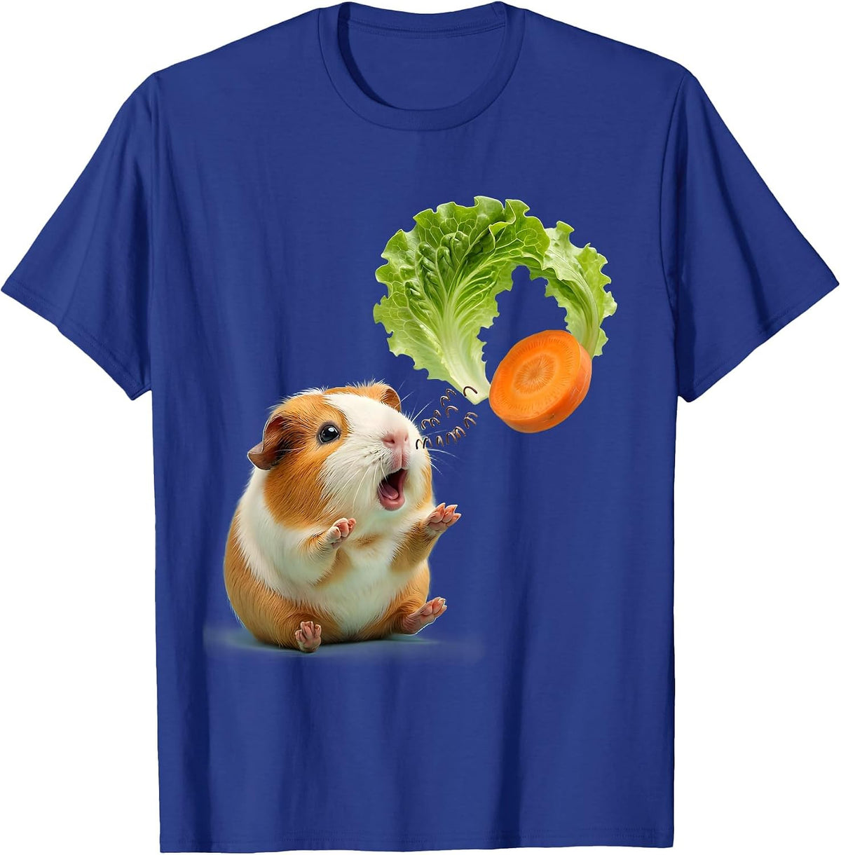Men's Cute Kawaii Guinea Pig Pet Lover Humor T-Shirt - Royal Blue