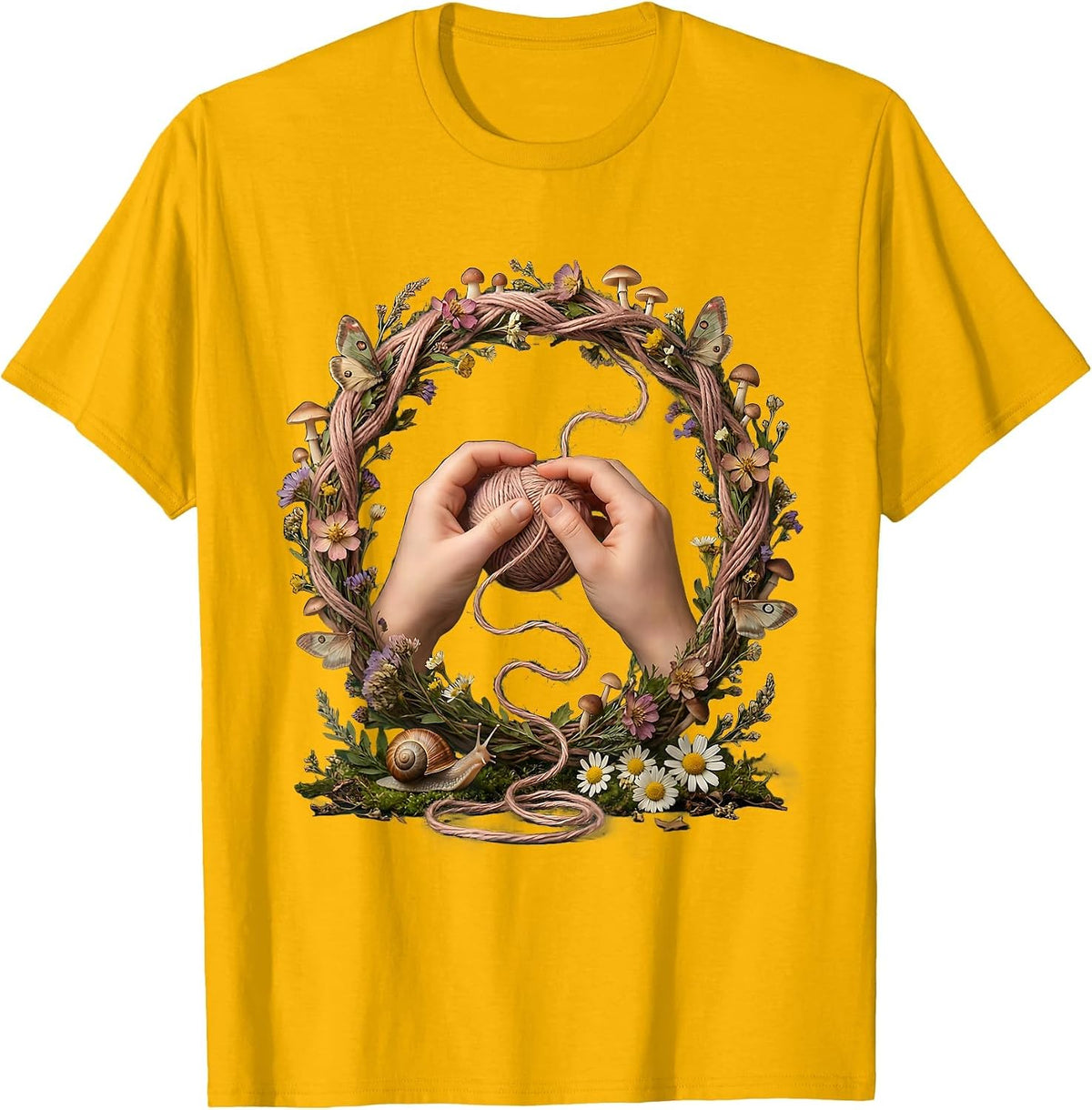 Unraveling Hope Suicide Prevention Awareness T-Shirt - Golden Yellow