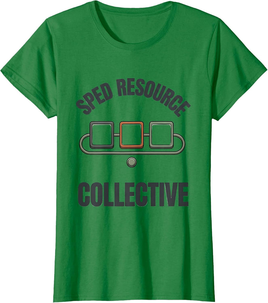 Women's SPED Resource Collective Special Education Teacher Squad T-Shirt - Kelly Green
