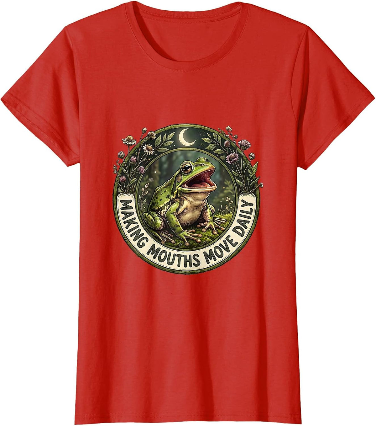 Making Mouths Move Daily Speech Therapist Design T-Shirt - Red