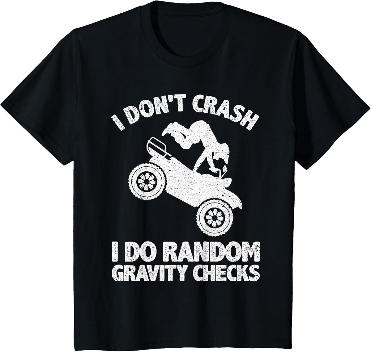 Cool ATV for Men Women 4 Wheeler Quad Racing Offroad Biking T-Shirt - Black