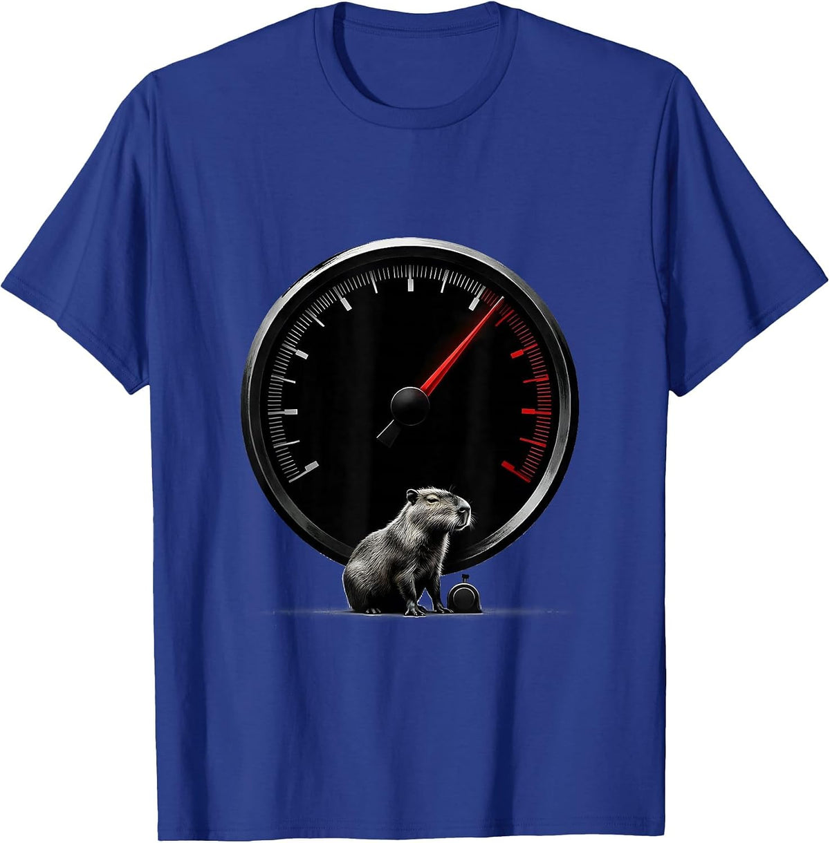 Capybara Gamer Minimalist Funny Video Games Meme T-Shirt - Royal Blue